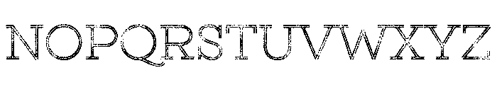 Gist Lo Res Rough Upright Light Three Font UPPERCASE