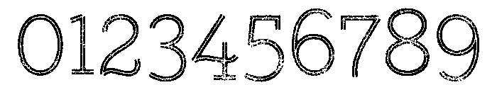 Gist Lo Res Rough Upright Light Two Font OTHER CHARS