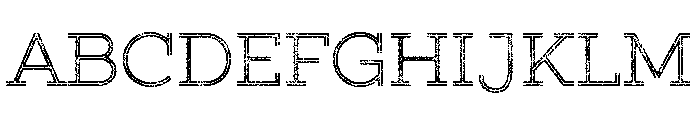 Gist Lo Res Rough Upright Light Two Font UPPERCASE