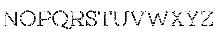 Gist Lo Res Rough Upright Light Two Font UPPERCASE