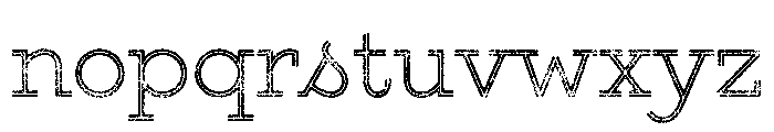 Gist Lo Res Rough Upright Light Two Font LOWERCASE