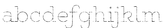 Gist Lo Res Rough Upright Regular Line FONT