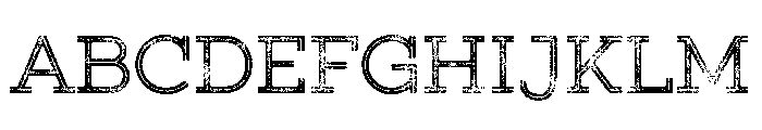 Gist Lo Res Rough Upright Regular Three Font UPPERCASE