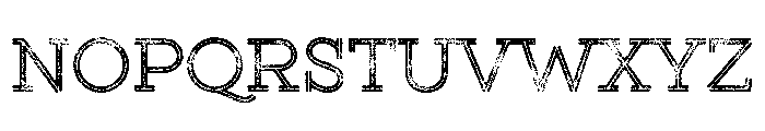 Gist Lo Res Rough Upright Regular Three Font UPPERCASE