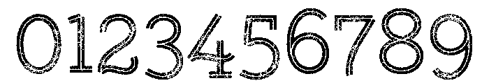 Gist Lo Res Rough Upright Regular Two Font OTHER CHARS