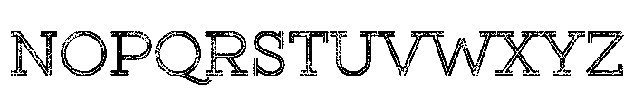 Gist Lo Res Rough Upright Regular Two Font UPPERCASE