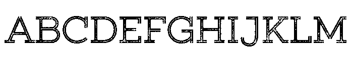 Gist Lo Res Rough Upright Regular Font UPPERCASE