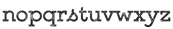 Gist Lo Res Rough Upright Regular Font LOWERCASE
