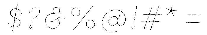 Gist Rough Black Line Font OTHER CHARS