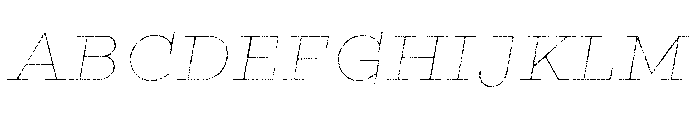 Gist Rough Black Line Font UPPERCASE