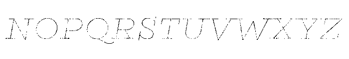 Gist Rough Black Line Font UPPERCASE
