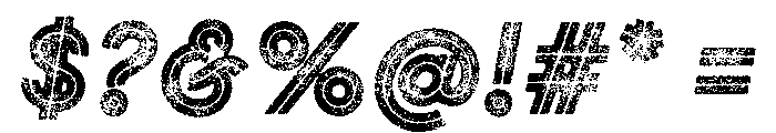 Gist Rough Black Three Font OTHER CHARS