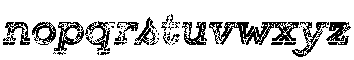 Gist Rough Black Three Font LOWERCASE