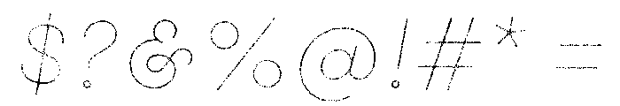 Gist Rough Bold Line Font OTHER CHARS
