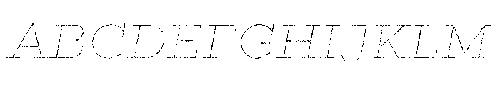 Gist Rough Bold Line Font UPPERCASE