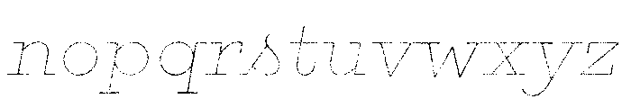 Gist Rough Bold Line Font LOWERCASE