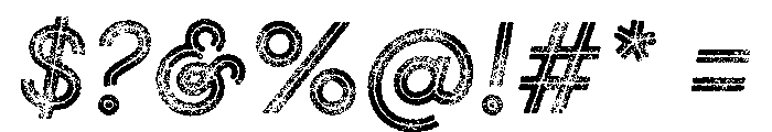 Gist Rough Bold Three Font OTHER CHARS
