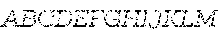 Gist Rough Light Three Font UPPERCASE