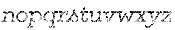 Gist Rough Light Three Font LOWERCASE