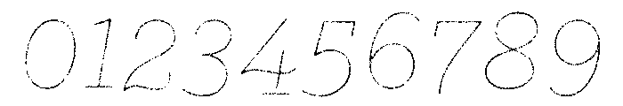 Gist Rough Regular Line Font OTHER CHARS