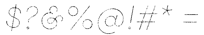 Gist Rough Regular Line Font OTHER CHARS