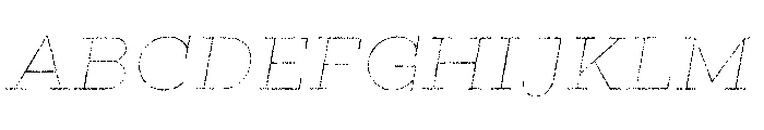 Gist Rough Regular Line Font UPPERCASE