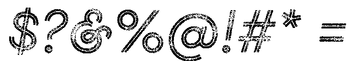 Gist Rough Regular Three Font OTHER CHARS