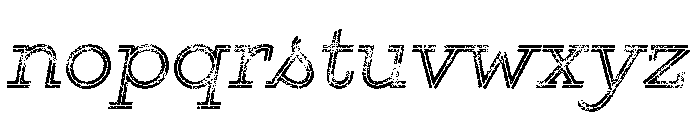 Gist Rough Regular Three Font LOWERCASE