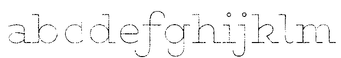 Gist Rough Upright Black Line FONT