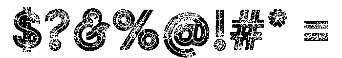 Gist Rough Upright Black Three Font OTHER CHARS