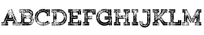 Gist Rough Upright Black Three Font UPPERCASE