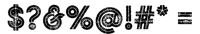 Gist Rough Upright Black Two Font OTHER CHARS