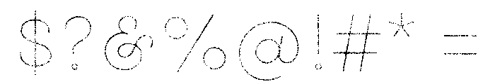 Gist Rough Upright Bold Line Font OTHER CHARS