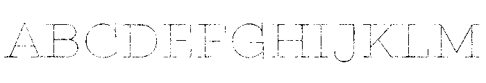 Gist Rough Upright Bold Line Font UPPERCASE