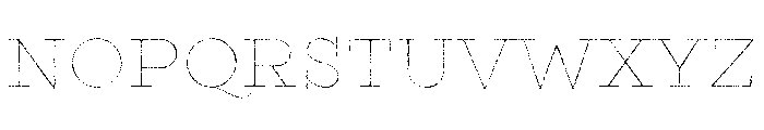 Gist Rough Upright Bold Line Font UPPERCASE