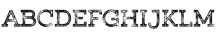 Gist Rough Upright Bold Three Font UPPERCASE