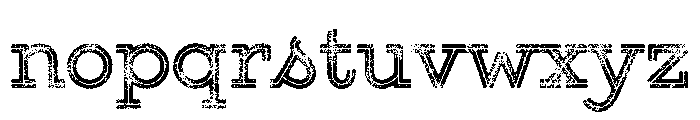 Gist Rough Upright Bold Three Font LOWERCASE