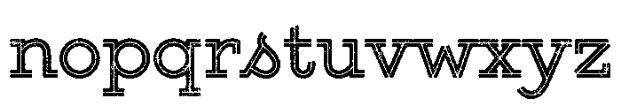 Gist Rough Upright Bold Font LOWERCASE