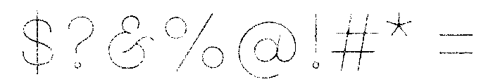 Gist Rough Upright Extra Bold Line Font OTHER CHARS