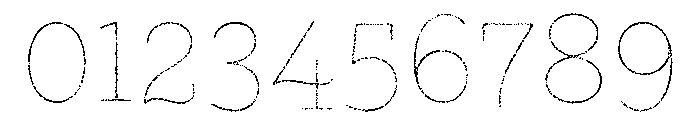 Gist Rough Upright Light Line Font OTHER CHARS