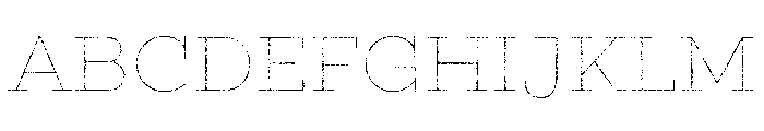 Gist Rough Upright Light Line Font UPPERCASE