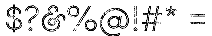 Gist Rough Upright Light Three Font OTHER CHARS