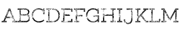 Gist Rough Upright Light Three Font UPPERCASE