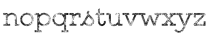 Gist Rough Upright Light Three Font LOWERCASE