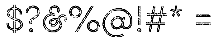 Gist Rough Upright Light Two Font OTHER CHARS