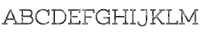 Gist Rough Upright Light Two Font UPPERCASE