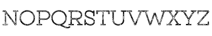 Gist Rough Upright Light Two Font UPPERCASE