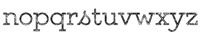 Gist Rough Upright Light Two Font LOWERCASE