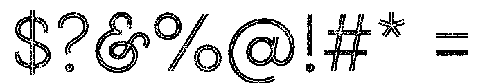 Gist Rough Upright Light Font OTHER CHARS