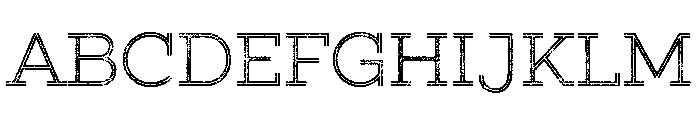 Gist Rough Upright Light Font UPPERCASE